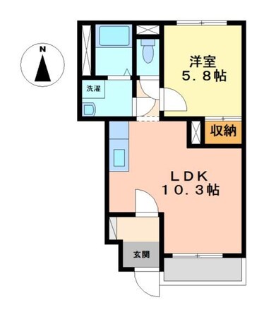 宝殿駅 徒歩13分 1階の物件間取画像